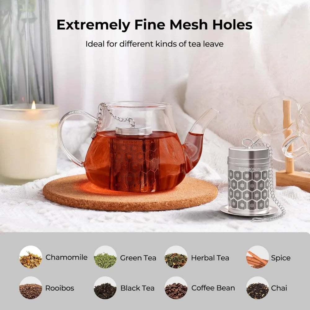Extra Fine Mesh Tea Infuser (304 Stainless Steel)