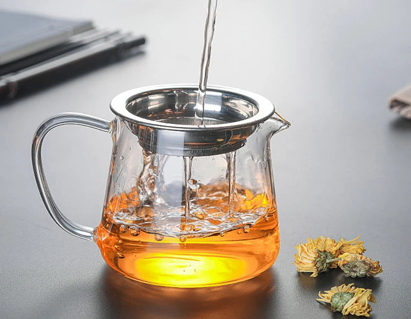 Heat-Resistant Glass Tea Set with Infuser