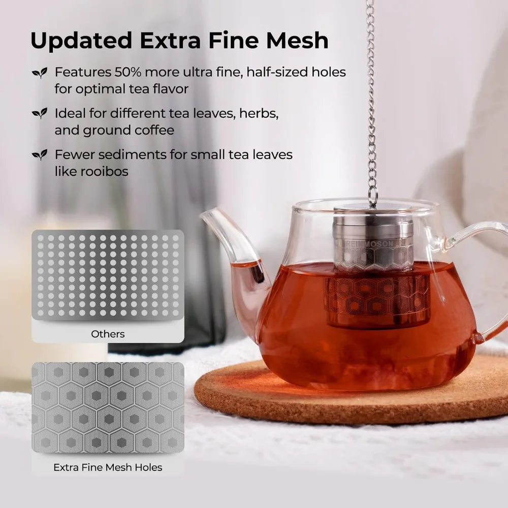 Extra Fine Mesh Tea Infuser (304 Stainless Steel)