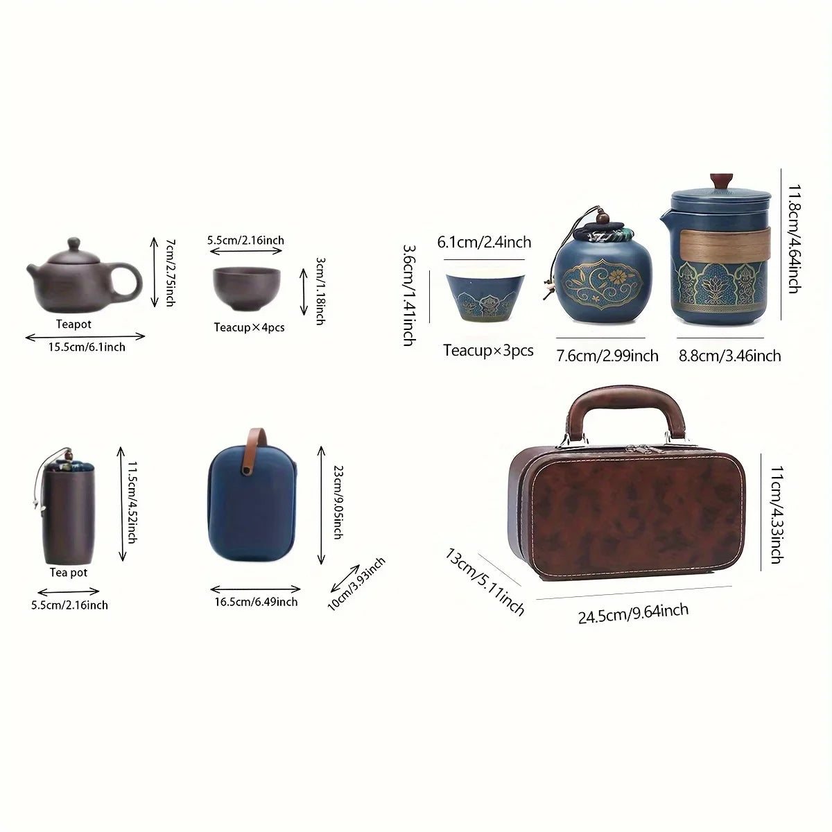 Portable Kung Fu Travel Tea Set